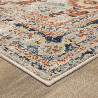 Karastan Soiree Cristales Oyster Area Rug Corner 