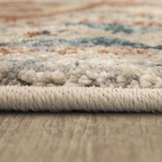 Karastan Soiree Cristales Oyster Area Rug Binding 