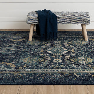 Karastan Estate Cumbria Indigo Area Rug Room Scene 2