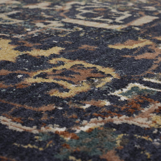 Karastan Soiree Damascus Indigo Area Rug Close Up 