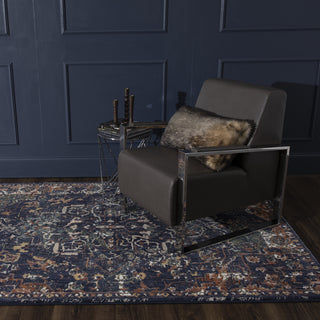 Karastan Soiree Damascus Indigo Area Rug Room Scene 2 