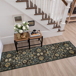 Karastan Touchstone Deveron Blue Teal Area Rug