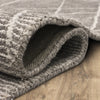 Karastan Tangier Deviation Taupe Area Rug Curled 