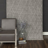 Karastan Tangier Deviation Taupe Area Rug Room Scene Featured 