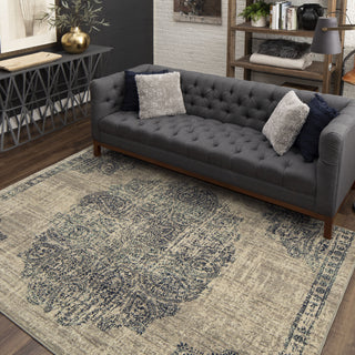 Karastan Expressions Dharma Medallion Indigo Area Rug by Scott Living Main Image