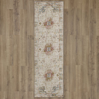 Karastan Tryst Dorset Multi Area Rug Runner on Wood 