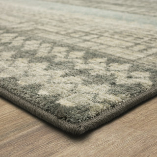 Karastan Euphoria Eddleston Ash Grey Area Rug Corner 