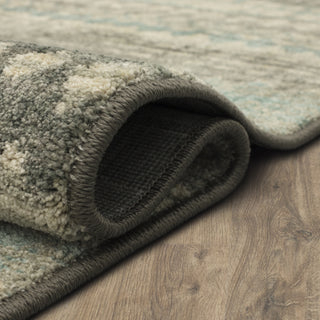 Karastan Euphoria Eddleston Ash Grey Area Rug Rolled 