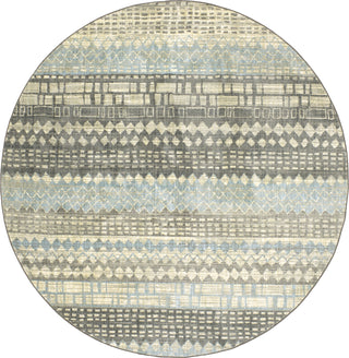 Karastan Euphoria Eddleston Ash Grey Area Rug 8' Round 