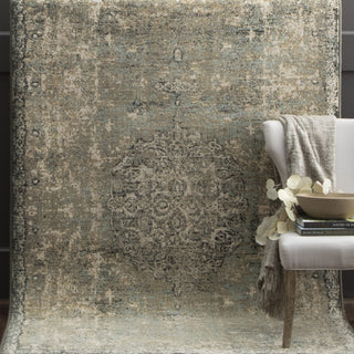 Karastan Titanium Floret Seagrass Area Rug by Patina Vie Featured