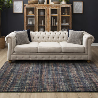 Karastan Elements Fowler Indigo Area Rug Room Scene Featured