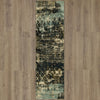 Karastan Artisan Frotage Jadeite by Area Rug Scott Living Runner on Wood 