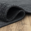 Karastan Gemini Charcoal Area Rug Curled