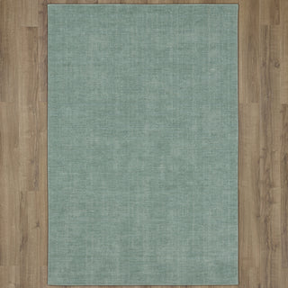 Karastan Gemini Sea Area Rug on Wood 