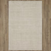 Karastan Gemini Silver Area Rug on Wood 