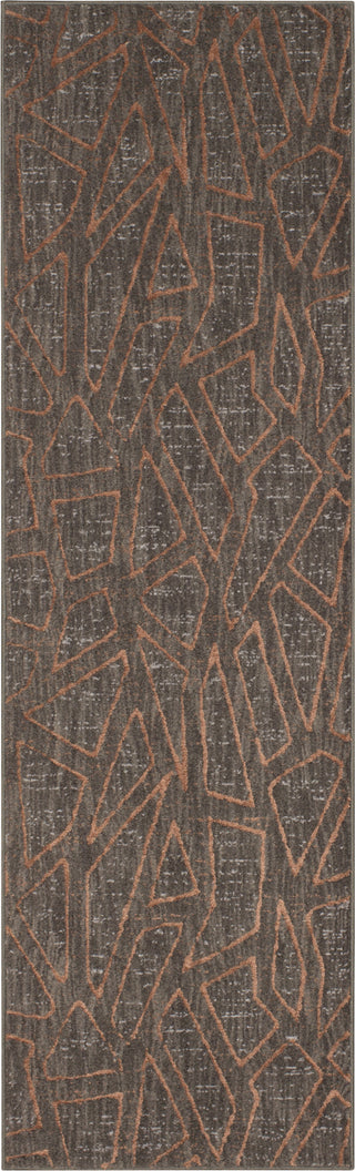 Karastan Soiree Gibson Smokey Grey Area Rug 2'4''x7'10'' Runner 