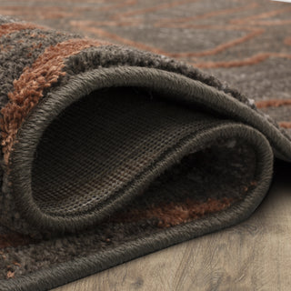 Karastan Soiree Gibson Smokey Grey Area Rug Rolled 