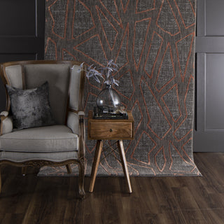 Karastan Soiree Gibson Smokey Grey Area Rug Room Scene 2 