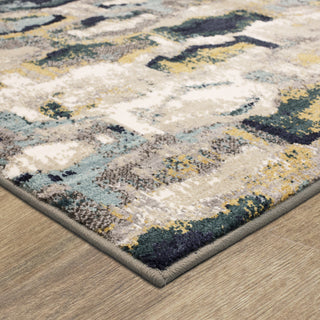 Karastan Soiree Gimlet Mallard Green Area Rug Corner 