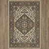 Karastan Relic Giza Beige Area Rug on Wood