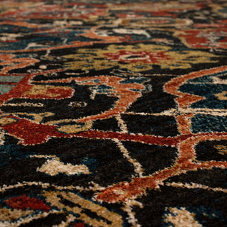 Karastan Spice Market Glenmore Charcoal Area Rug Close Up 