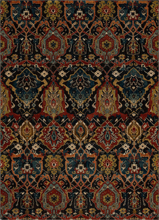 Karastan Spice Market Glenmore Charcoal Area Rug Main Image 8'x11' Size 