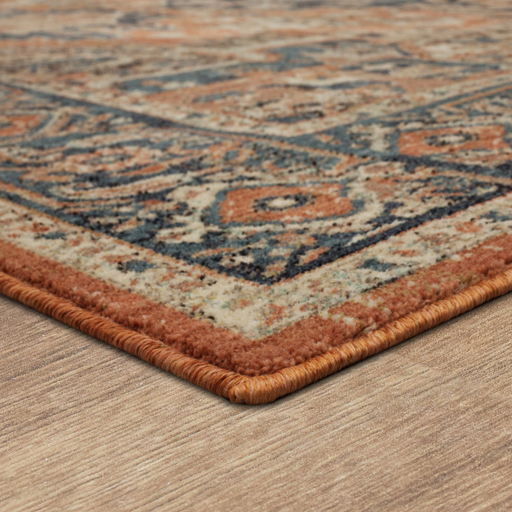 Karastan Estate Grasmere Coral Area Rug Corner 