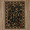Karastan Spice Market Hackett Sapphire Area Rug on Wood 