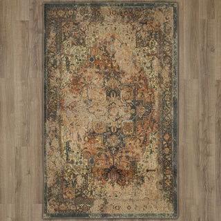 Karastan Antiquity Hamedan Distressed Area Rug on Wood 