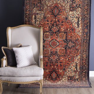 Karastan Antiquity Hamedan Rustburn Area Rug Room Scene Featured 