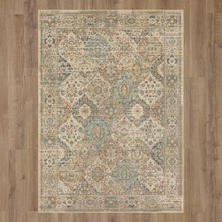 Karastan Estate Hartwell Beige Area Rug on Wood