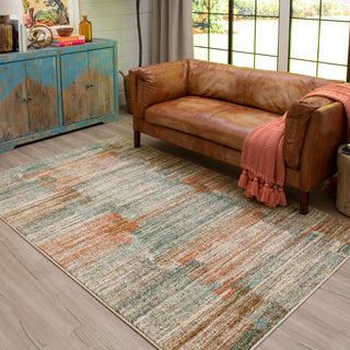 Karastan Enigma Horizon Clay Area Rug Room Scene 2 