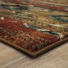 Karastan Spice Market Infused Aquamarine Area Rug Corner 