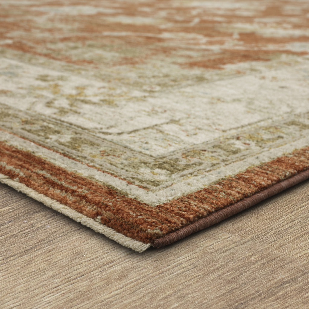 Karastan Adalia Iznik Rust Area Rug Corner