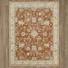 Karastan Adalia Iznik Rust Area Rug On Wood