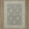 Karastan Adalia Kahta Dark Gray Area Rug on Wood 