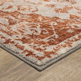 Karastan Soiree Kamo Rose Gold Area Rug Corner 