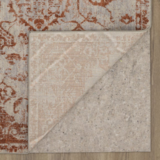 Karastan Soiree Kamo Rose Gold Area Rug Backing 