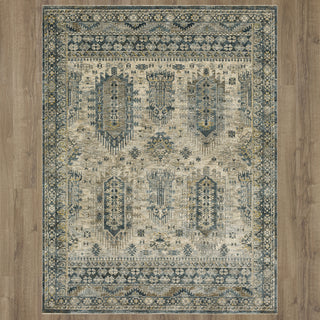 Karastan Marash Karamar Cream Area Rug on Wood 