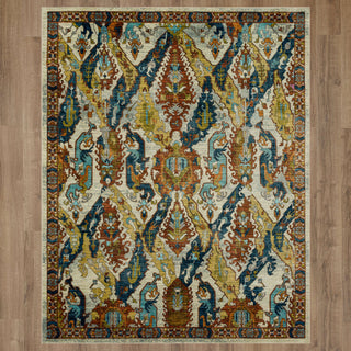 Karastan Kaleidoscope Keahi Multi Area Rug on Wood