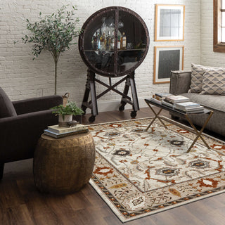 Karastan Bobby Berk (Series 1) Khamal Alabaster Area Rug Lifestyle Image Feature