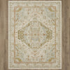 Karastan Adalia Kumra Cream Area Rug on Wood 