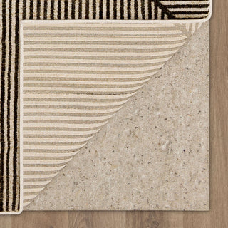 Karastan by (Series 3) Linea Onyx Area Rug Bobby Berk Back Image