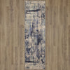 Karastan Axiom Lyric Indigo Area Rug on Wood 