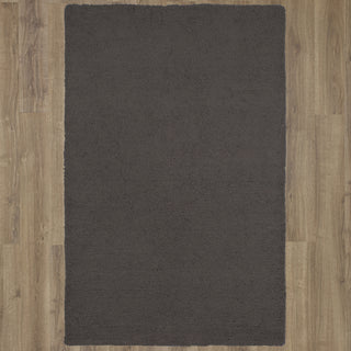 Karastan Malobar Shag Loop Shitake Area Rug on Wood 