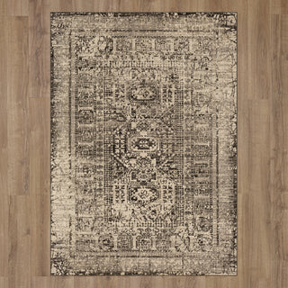 Karastan Estate Malvern Gray Area Rug on Wood