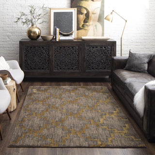 Karastan Cosmopolitan Marais Smokey Grey Area Rug Room Scene 2 