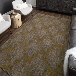 Karastan Cosmopolitan Marais Smokey Grey Area Rug Room Scene 3 