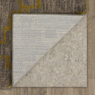 Karastan Cosmopolitan Marais Smokey Grey Area Rug Backing 