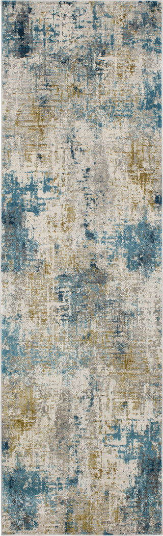 Karastan Tryst Marseille Blue Area Rug 2'6''x8' Runner 